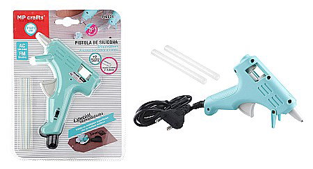 Lipici/ Adezivi/ Pistoale silicon - PISTOL DE LIPIT CU SILICON IPB 100-240V 7*7.5MM + 2 REZERVE  PM931