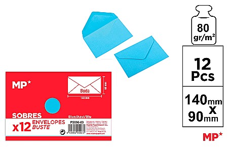 Martisor si 8 Martie - PLIC IPB C7+ 140*90MM 12/SET ALBASTRU PS006-03