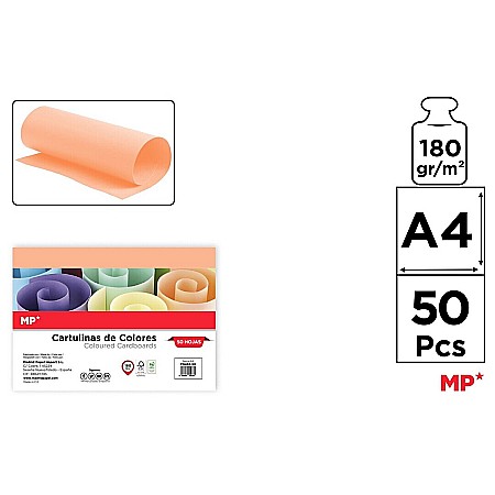 Hartie si carton colorate - CARTON COLOR IPB A4 180GR 50/SET SEPIA PN466-50