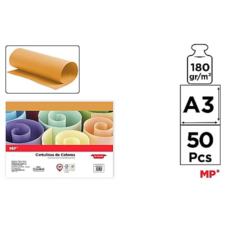 HARTIE PRODUSE DIN HARTIE - CARTON COLOR IPB A3 180GR 50/SET AUR INVECHIT PN429A3-02