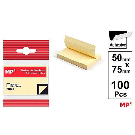 Notite autoadezive pt studenti - NOTES ADEZIV IPB DIVERSE CULORI 50*75MM PN170