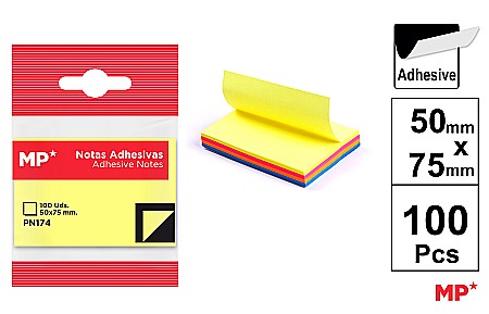 Notite autoadezive - POST IT IPB 50MM*75MM 100/SET 4 CULORI PN174