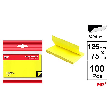 Notite autoadezive - POST IT IPB 125MM*75MM 100/SET 4 CULORI NEON PN177