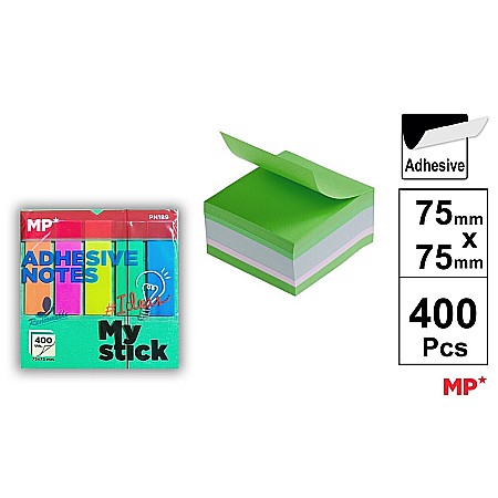 HARTIE PRODUSE DIN HARTIE - POST IT CUB IPB 75*75MM CU STICK INDEX STEAG 400/SET COLOR PN189
