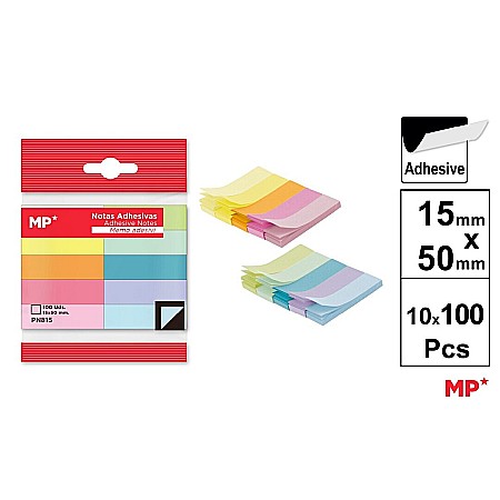 Notite autoadezive - POST IT IPB 15*50MM 10*100PCS CULORI PASTEL PN815