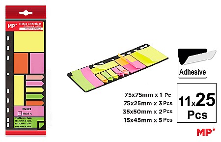 Indecsi autoadezivi, pagemarkere - STICK INDEX IPB HARTIE 11*25PCS 4 MODELE PN822