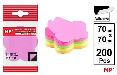 Notite autoadezive - POST IT IPB 70*70MM 200/SET FLOARE PN817-01