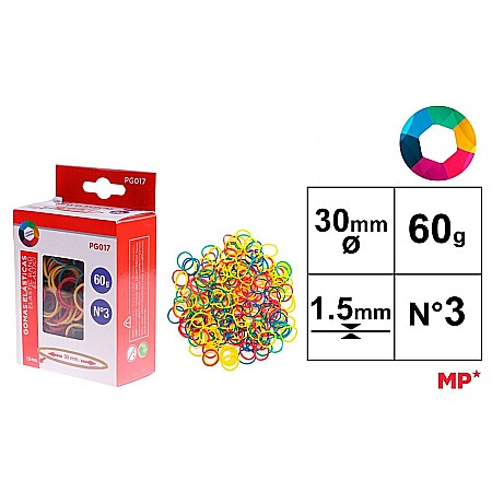 Sfoara si Elastice - ELASTICE IPB 30*1.5MM 60GR CULORI ASORTATE PG017
