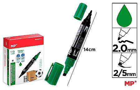 Bic/ IPB - MARKER PERMANENT IPB 2 CAPETE VERDE PE464V-S