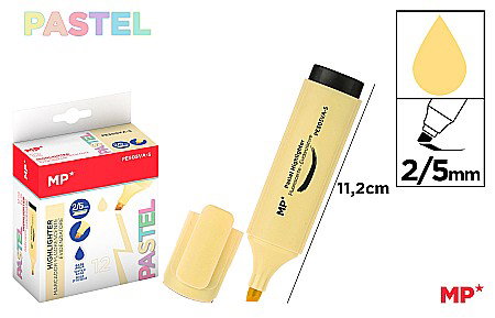 Textmarkere copii - TEXTMARKER IPB GALBEN VANILIE PASTEL PE505VA-S
