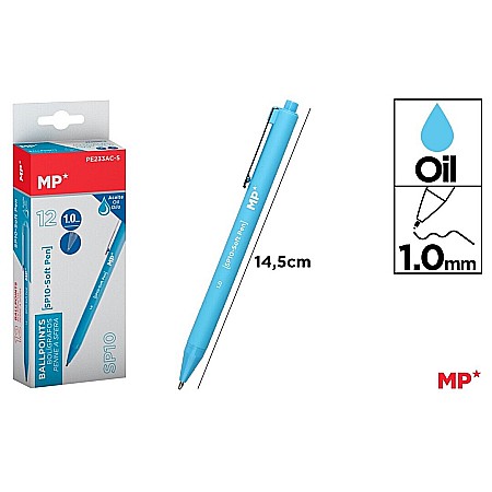 Pixuri cu gel - PIX CU GEL IPB PE BAZA DE ULEI 1.0MM ALBASTRU DESCHIS PE233AC-S