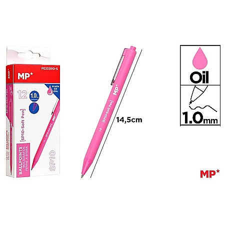 Pixuri cu gel - PIX CU GEL IPB PE BAZA DE ULEI 1.0MM ROZ PE233RO-S