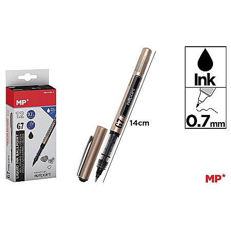 Pixuri tip Roller - ROLLER IPB 0.7MM NEGRU PE243N-S BLISTER