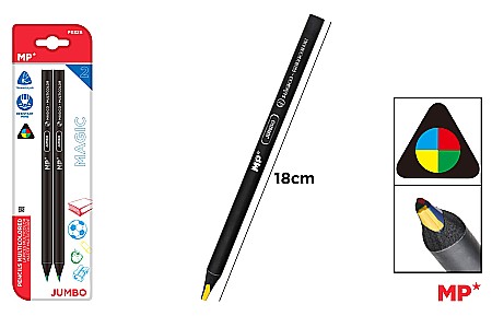 Creioane colorate - CREION IPB MAGIC JUMBO MULTICOLOR 2/SET PE326