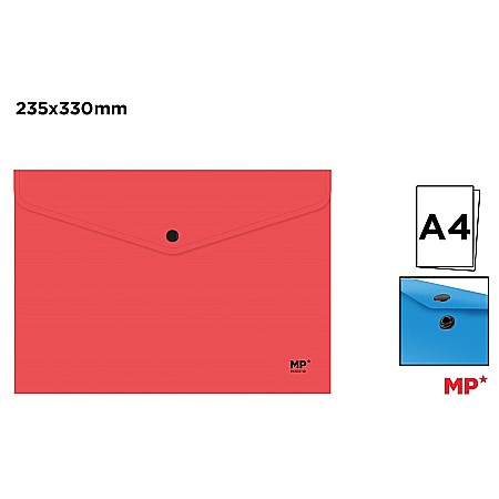 Mape tip plic cu capsa - MAPA PLASTIC IPB A4 CU CAPSA CORAL PC537-10