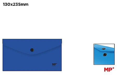 Mape tip plic cu capsa - MAPA PLASTIC IPB DL CU CAPSA ALBASTRU MARIN PC542-12