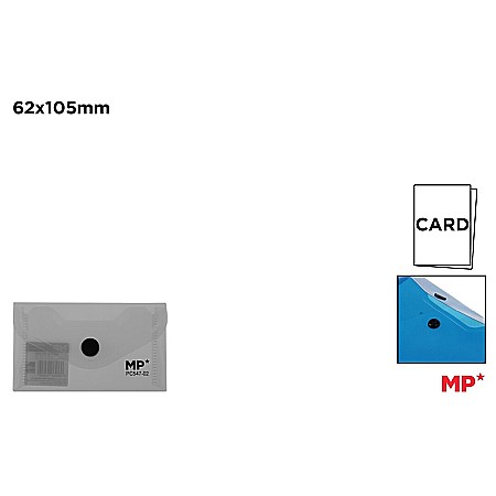 Mape tip plic cu capsa - MAPA PLASTIC IPB A8 CU CAPSA GRI TRANSPARENT PC547-02