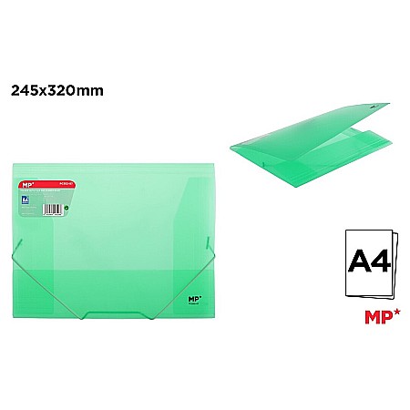 ORGANIZARE SI ARHIVARE - DOSAR PLIC PP A4 IPB CU ELASTIC VERDE MAR TRANSLUCID PC552-07