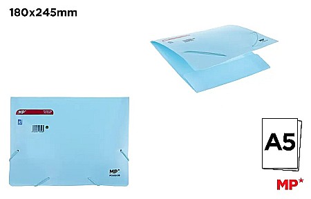 ORGANIZARE SI ARHIVARE - DOSAR PLIC PP A5 IPB CU ELASTIC ALBASTRU DESCHIS PC553-09