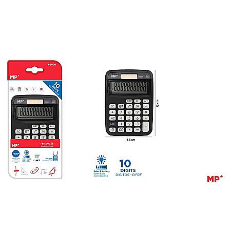 Calculatoare de birou pt studenti - CALCULATOR BIROU IPB 10DIG NEGRU PE026