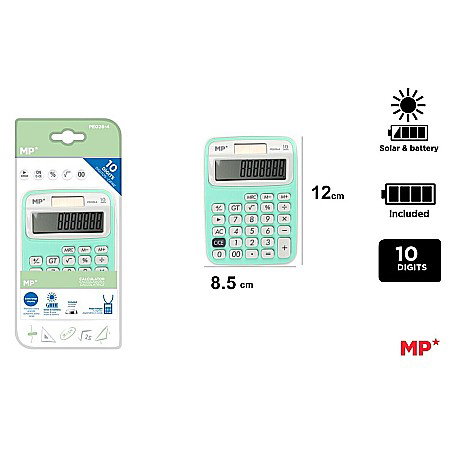 Calculatoare de birou pt studenti - CALCULATOR BIROU IPB 10DIG VERDE PE026-4