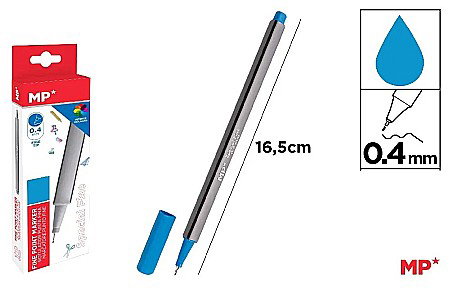 INSTRUMENTE DE SCRIS - FINELINER IPB VARF 0.4MM ALBASTRU PE206CE-S