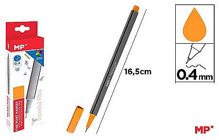 INSTRUMENTE DE SCRIS - FINELINER IPB VARF 0.4MM PORTOCALIU PE206NA-S