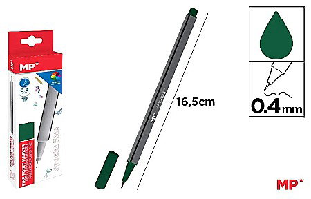 INSTRUMENTE DE SCRIS - FINELINER IPB VARF 0.4MM VERDE INCHIS PE206VO-S