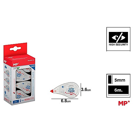 Corector fluid cu pasta corectoare - BANDA CORECTOARE IPB 5MM*6M PA454-12
