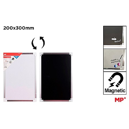 Whiteboarduri - WHITEBOARD MAGNETIC IPB 2 FETE 20*30CM PT303