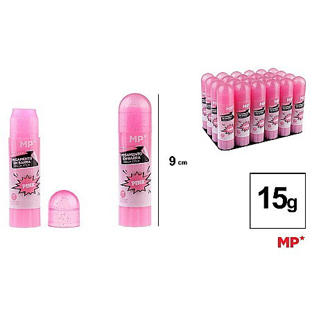 RECHIZITE SCOLARE IPB - LIPICI SOLID IPB GLITTER 15G ROZ PP006