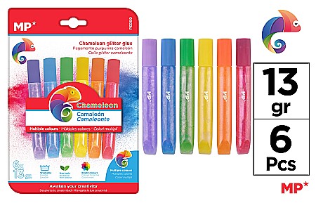RECHIZITE SCOLARE IPB - LIPICI CU SCLIPICI IPB 13GR 6/SET CULORI CAMELEON PE899