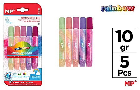 ARTICOLE DE BIROU - LIPICI CU SCLIPICI IPB 10GR 5/SET CULORI RAINBOW PE900