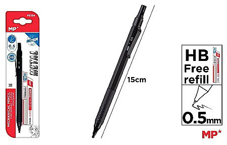 Creioane mecanice - CREION MECANIC IPB 0.5MM , METAL, BLACK PE194