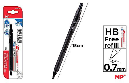 Creioane mecanice - CREION MECANIC IPB METALIC PREMIUM+MINE 0.7MM NEGRU PE195