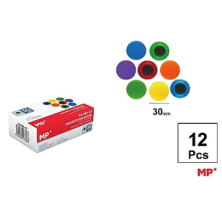 MIJLOACE DE PREZENTARE - MAGNETI IPB 30MM 12/SET COLOR PA488-02