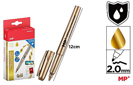 Markere copii - MARKER PERMANENT IPB 2.0MM AURIU PE180O-S/PE180O