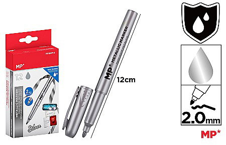 Markere copii - MARKER PERMANENT IPB 2.0MM ARGINTIU PE180P-S/PE180P
