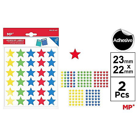 HOBBY - STICKER IPB 23*22MM 2 COLI/SET STELUTE PN125-40