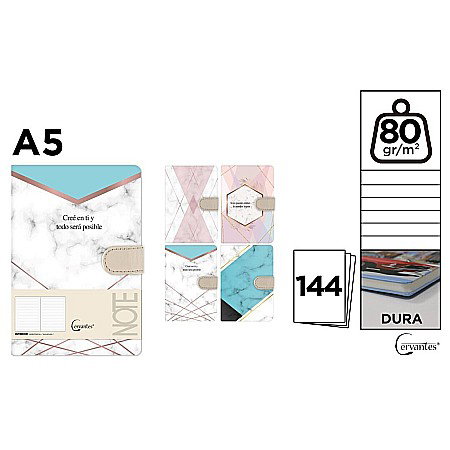 Agende nedatate - NOTES IPB A5 FANTASY GEOMETRIC DESIGN CLAPA MAGNETICA PB475-14
