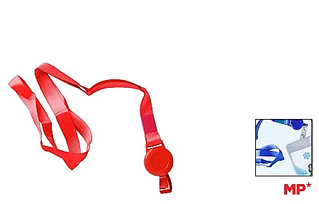 MIJLOACE DE PREZENTARE - SNUR ECUSON IPB CU CLIPS RETRACTABIL ROSU PP028-02