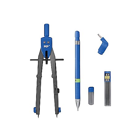 Compas scolar - COMPAS IPB 170MM 5 PIESE ALBASTRU PA119-1