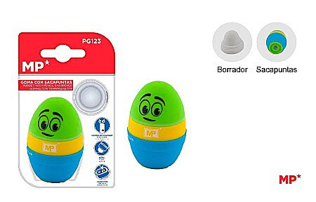 RECHIZITE SCOLARE IPB - ASCUTITOARE CU RADIERA IPB FORMA OU + 1 REZERVA PG123
