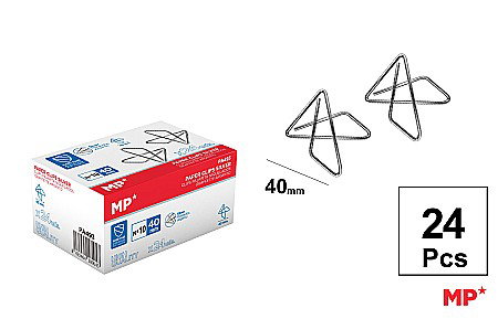 ARTICOLE DE BIROU - CLIPS HARTIE IPB NICHEL 40MM 24/SET PA493