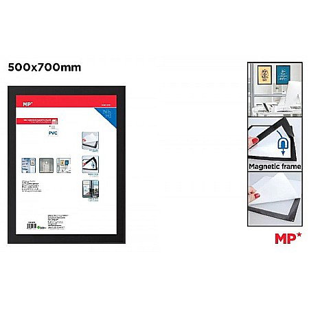 MIJLOACE DE PREZENTARE - AVIZIER MAGNETIC IPB 50*70CM RAMA NEAGRA PA148-5070