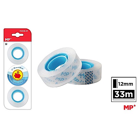 Banda adeziva - BANDA ADEZIVA CRISTAL IPB 12MM*33M TRANSPARENTA 3/SET PA506-01