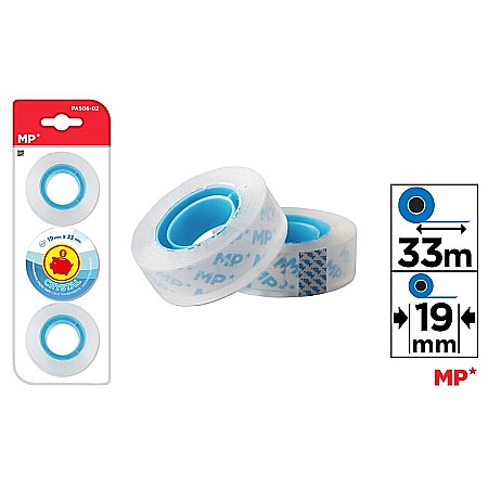 Banda adeziva - BANDA ADEZIVA CRISTAL IPB 19MM*33M TRANSPARENTA 3/SET PA506-02
