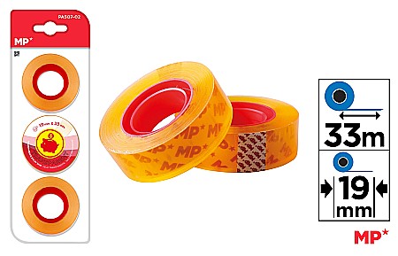 Banda adeziva - BANDA ADEZIVA IPB 19MM*33M TRANSPARENTA 3/SET PA507-02