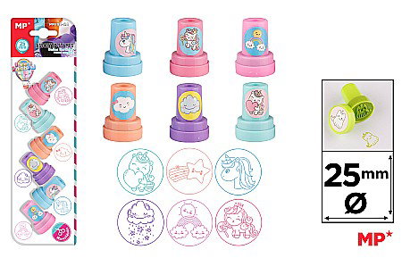 Stampile si Accesorii - STAMPILE IPB 6/SET FANTASY COLOR PM194-24