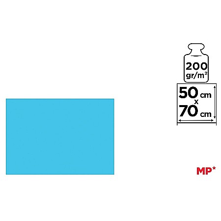 CARTON COLOR IPB 50*70CM 200GR ALBASTRU AZUR PN458 [1]